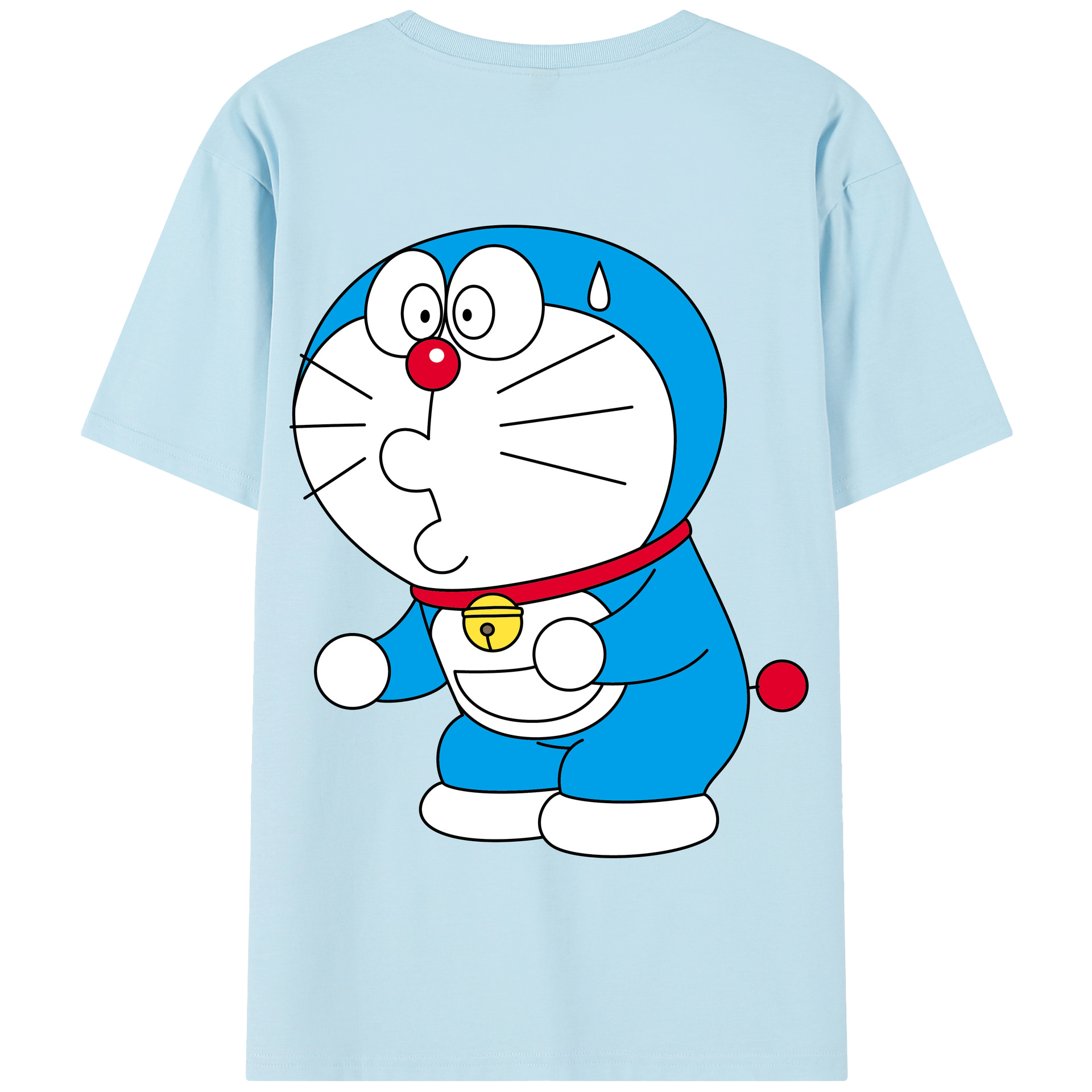 （画像用） ドラえもん Doraemon 綿100％半袖Tシャツ（背面プリント）